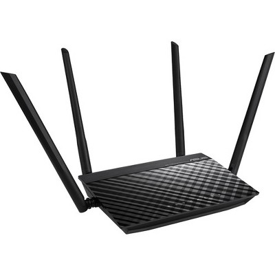 Asus RT-AC1200 V2 Wi-Fi 5 IEEE 802.11ac Ethernet Wireless Router - 2.40 GHz ISM Band - 5 GHz UNII Band - 4 x Antenna(4 x External)