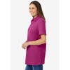 Woman Within Plus Size Perfect Short-Sleeve Polo Shirt - 4 of 4