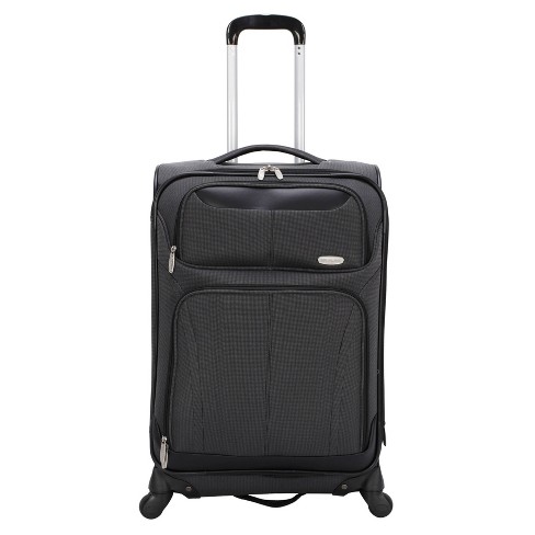 Skyline Softside Medium Checked Spinner Suitcase Gray Target