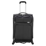 Skyline Softside Medium Checked Spinner Suitcase - Gray
