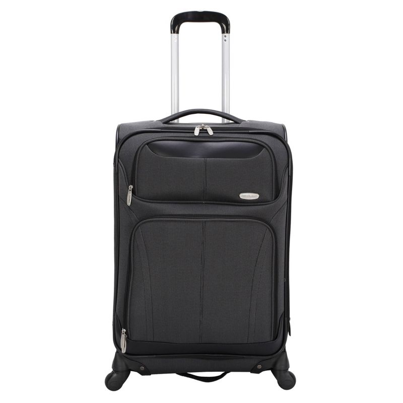 Skyline Softside Medium Checked Spinner Suitcase - Gray, 1 of 11