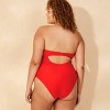 Women's Removable Rosette Extra High Leg Extra Cheeky One Piece Swimsuit - Wild Fable™ - 2 of 4