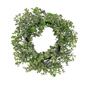 14" Artificial Eucalyptus Spring Table Wreath - National Tree Company - 1 of 3