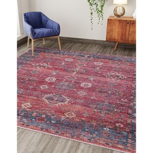 Unique Loom Maahru Collection Area Rug - Blood Moon - 1 of 4