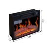 Fireplace TV Stand, Modern Entertainment Center With Cable Holes, Adjustable LED Strip, 2 USB Ports, Adjustable Brightness - 4 of 4