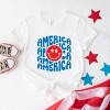 Simply Sage Market S.W.Smiley America Stacked Short Sleeve Tee - 3 of 4