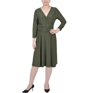NY Collection Womens Gathered Waist Midi Dress - 1 of 1