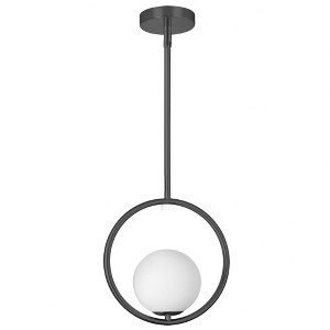 Dainolite Adrienna 1 - Light Pendant in  Matte Black - 1 of 1