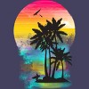 Women's Design By Humans Color of Summer By clingcling Racerback Tank Top - 2 of 3