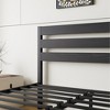KTMBDW 14 Inch Metal Bed Frame - Heavy Duty Bedframe with Headboard Black Basic Steel Slats Platform No Box Spring Needed - 3 of 4
