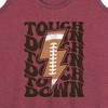 Women's - Instant Message - Football Lightning Bolt Touchdown Graphic Racerback Tank - 2 of 4