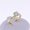 Amore Engagement Ring Women 1, 2 or 3Ct Topaz Sterling Ginger Lyne Collection - 3 of 4