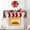 6 Ft Pre-Lit Christmas Garland, Xmas Garland, Christmas Garlands with Lights for Mantle Table Centerpiece Indoor Outdoor Home Decor - 3 of 4