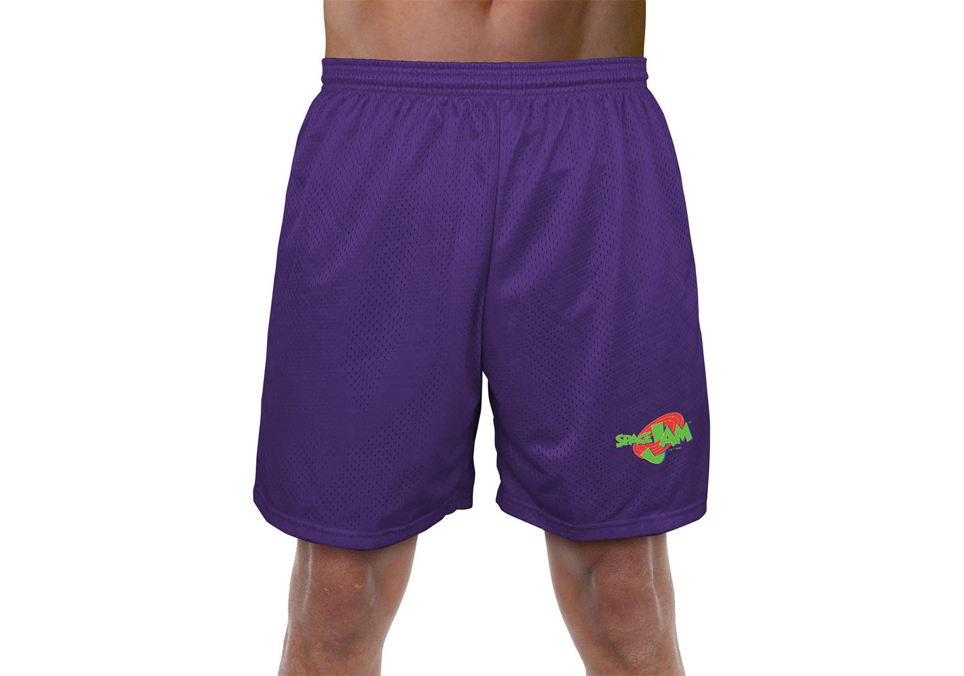 Men's Space Jam Logo Adult Athletic Gym Shorts 7 inch Inseam