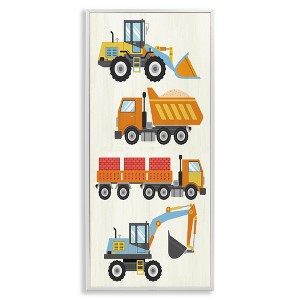 Stupell Industries Playful Construction Vehicles, 10" x 24" - 1 of 4
