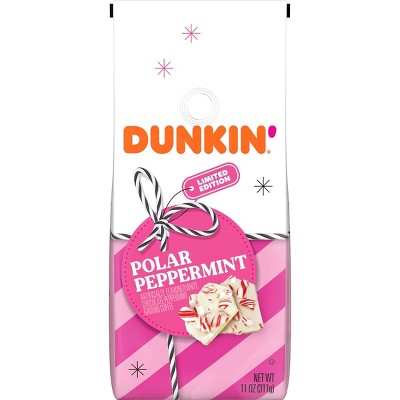 Dunkin' Donuts Polar Peppermint Medium Roast Ground Coffee -11oz