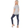 Women's Cut Out Shoulder Bexley Tunic Top - White Mark - 3 of 3