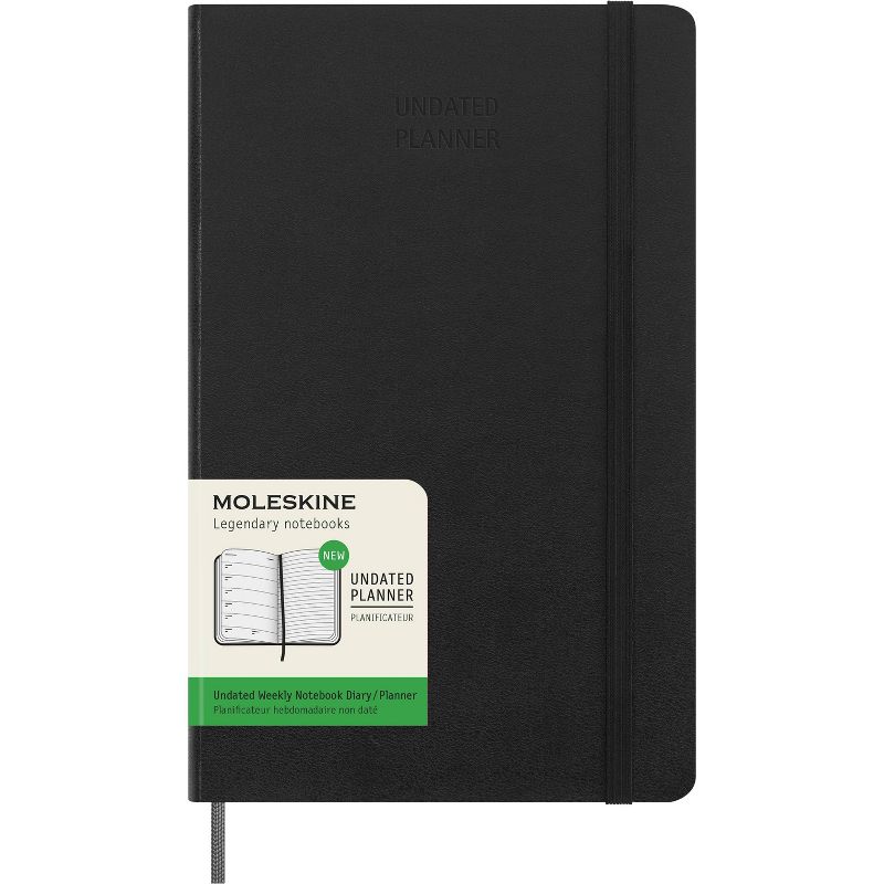 Moleskine Undated Weekly 12 Month Large Hardcover Planner, 1 of 13