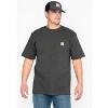 Carhartt Men's Loose Fit Heavyweight Logo Pocket Work T-Shirt Big And Tall - K87-984_X - 3 of 4