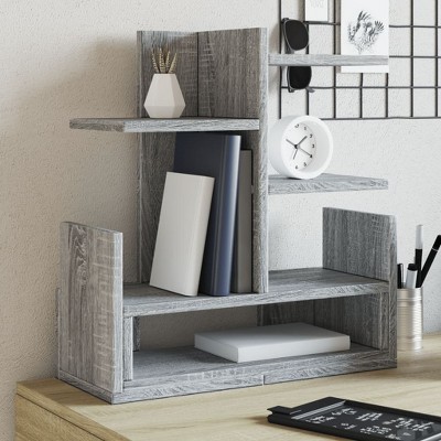 vidaXL Desk Organiser Grey Sonoma 19.3x7.9x20.7" Engineered wood