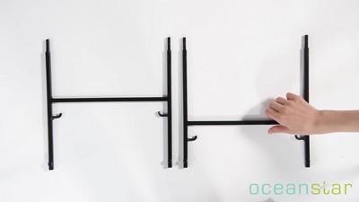 Oceanstar Oceanstar Stackable Metal Wire Storage Basket Set for Pantry,  Countertop, Kitchen or Bathroom – Black, Set of 3 in the Storage Bins &  Baskets department at