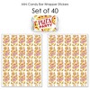 Big Dot of Happiness Pizza Party Time - Mini Candy Bar Wrapper Stickers - Baby Shower or Birthday Party Small Favors - 40 Count - 3 of 4