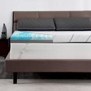 Dyonery Mattress Topper with Ice Silk Cover Queen 4 Inch Certified Firm/Extra Firm - 1 of 4