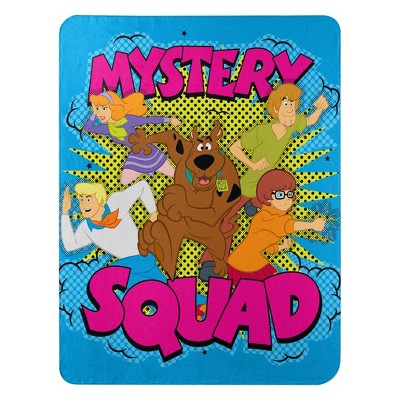 The Northwest Company SCOOBY DOO   MYSTERY SQUAD FLEECE THROW 45X60, blue
