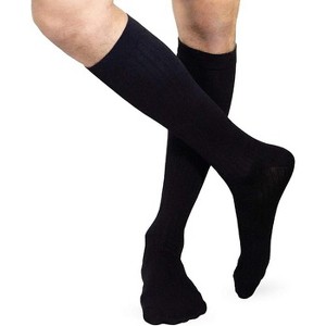 Heelbo - Compression Dress Socks 8-15 mmHg-Black-Large - 1 of 1