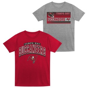 NFL Tampa Bay Buccaneers Toddler Boys' Gray 2pk T-Shirt - 1 of 3