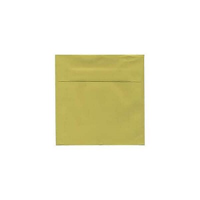 JAM Paper 5.5 x 5.5 Square Invitation Envelopes Chartreuse Green EXBA509