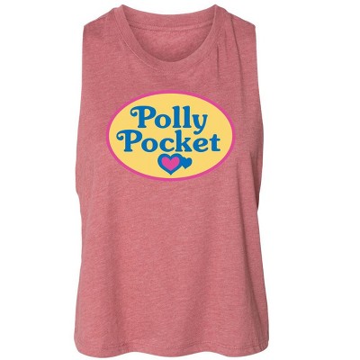 Women's Polly Pocket Polly Pocket Color Logo Graphic Racerback Tank - Heather Mauve - Small