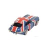 Old Modern Handicrafts 1961 E-Type Jaguar Model Car – Handmade Iron, British Flag Paint, 13" Length - 2 of 4