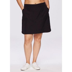 RBX Active Women's Longer Length Quick Drying Lightweight Travel Tennis Golf Skirt with Built-In Shorts and Pockets - 1 of 4