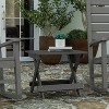 Merrick Lane Outdoor Folding Side Table, Portable All-Weather HDPE Adirondack Side Table - 2 of 4