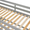 NicBex Full/Queen Size Wood Loft Bed with Built-in Desk,Safety Guardrails and Ladder for Kids Teens Adults - 4 of 4