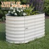 4x2x2ft & 6x3x2ft Galvanized Steel Raised Garden Bed, Heavy-Duty Oval Planter Box, Corrosion-Resistant Outdoor Gardening Kit - 2 of 4