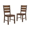 24/7 Shop At Home Kopec Industrial Side Chairs Walnut: Set of 2, Rounded Back Rest - 2 of 4