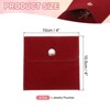 Unique Bargains Earrings Bracelets Velvet Pouches Snap Button Portable Jewelry Storage Bag 8 Pcs - 2 of 4