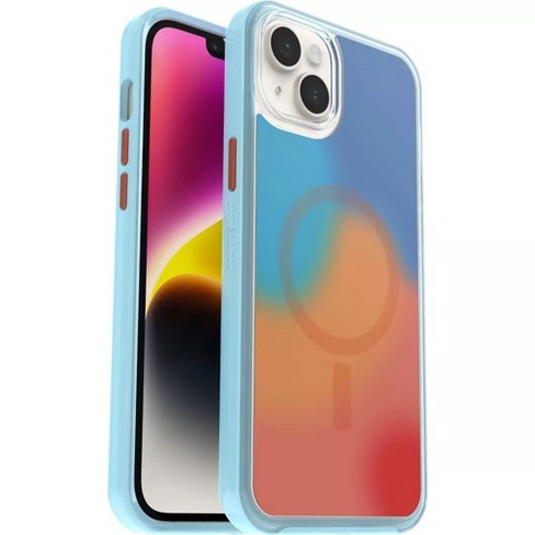 LV Neon Blue iPhone X Clear Case