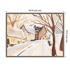 30"x23" Amanti Art Snowy Street I by Annie Warren Framed Canvas Wall Art - 4 of 4