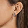 SHINE by Sterling Forever Bridget Quilted Micro Hoop Earrings - 2 of 4