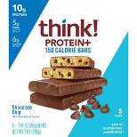 think! Protein +150 Chocolate Chip Bars - 5pk