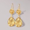 Ross-Simons 19.00 ct. t.w. Citrine Drop Earrings in 14kt Yellow Gold - 3 of 4