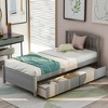 Whisen Elegant Design Twin Size Platform Bed with Two Drawers and Headboard - 2 of 4