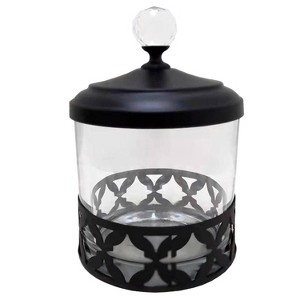 Popular Bath Popular Home Legend Cotton Jar Black : Microfiber, Machine Washable, Non-Slip Backing - 1 of 4