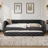 Lycvki Full XL Size Upholstered Daybed with Trundle - 2 of 4