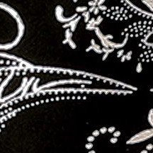 metallic black / silver