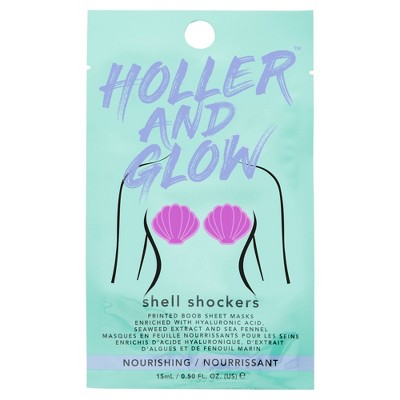 Holler and Glow Shell Shockers Printed Sheet Boob Mask