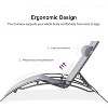 PURPLE LEAF Patio Chaise Lounge Set of 3 Outdoor Lounge Chair Beach Pool Sunbathing Lawn Lounger Recliner Chiar, Side Table Included - 4 of 4